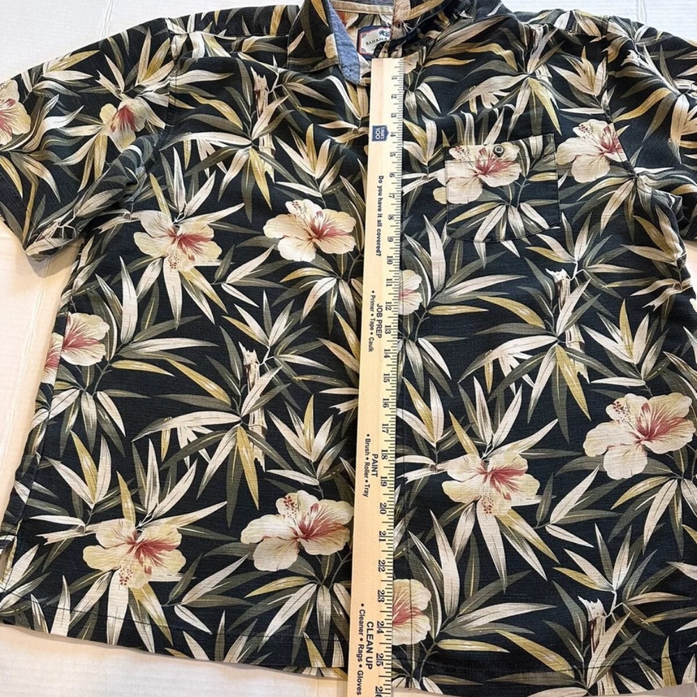 Aloha Friday Bahama Bay Club Men’s Hibiscus Hawaiian Shirt Size Large - Picture 8 of 14